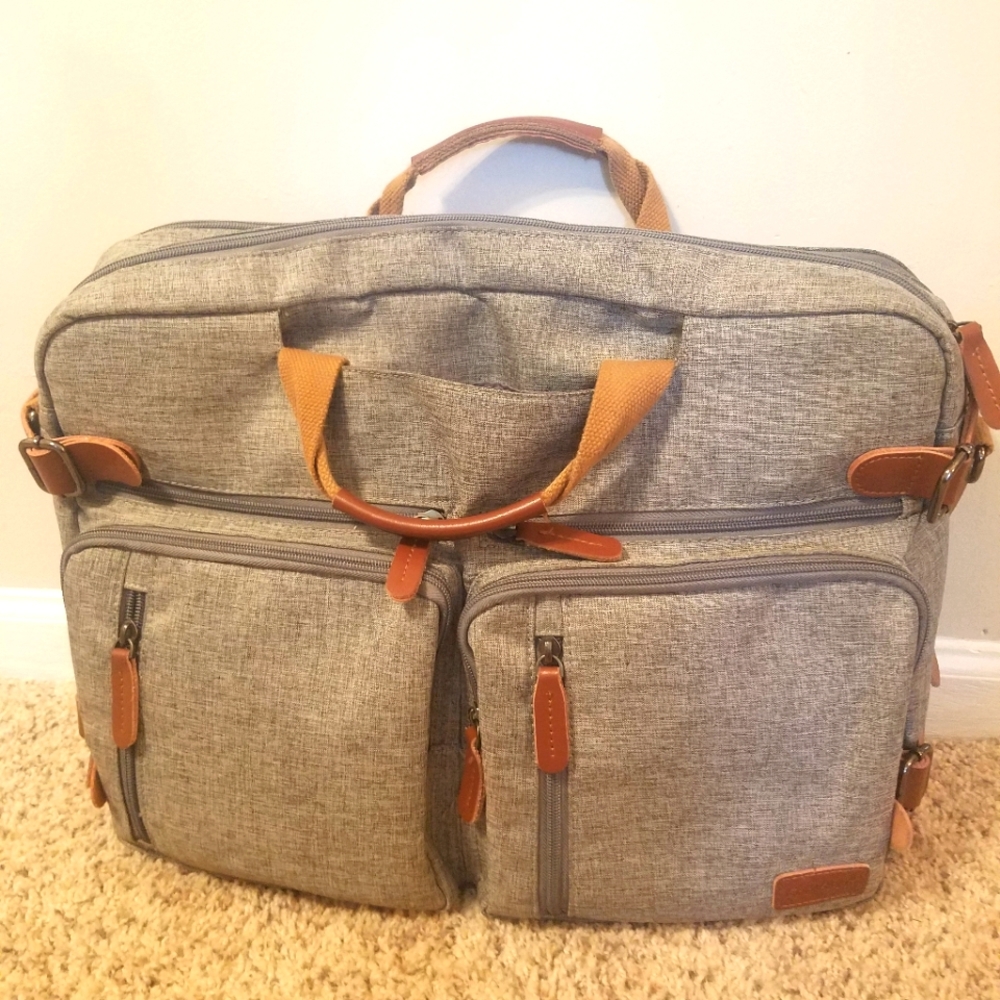 CoolBELL Convertible Backpack Messenger Bag Shoulder bag Laptop Case Handbag Bus